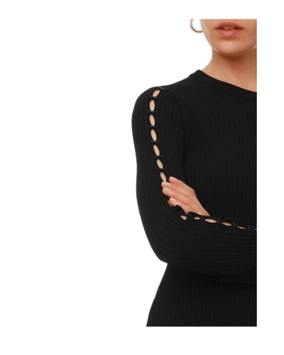 Jonathan Simkhai Clothing Small Ribbed Knit Staple Sleeve