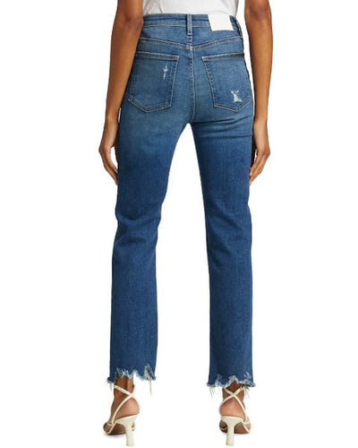 Jonathan Simkhai Clothing Small | US 26 "River High-Rise Distressed Stretch Ankle Crop Jeans"