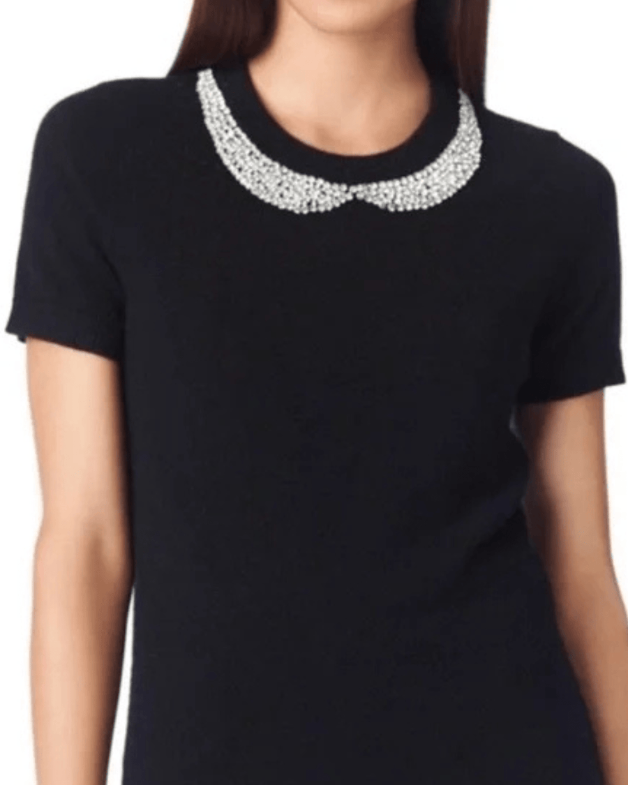 Kate Spade New York Clothing Small Tippy Rhinestone Sweater Top