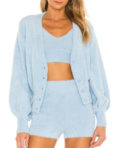 L*SPACE Clothing Small "Daydreaming" Fuzzy Cardigan