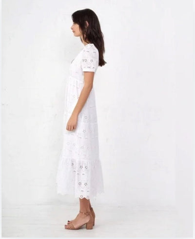 La Ligne Clothing XS | US 0-2 "Olivia" White-Eyelet Dress