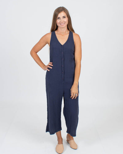 LACAUSA Clothing Small Gauze Jumpsuit