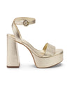 Larroude Shoes Small | US 8.5 Dolly Metallic Platform Sandals