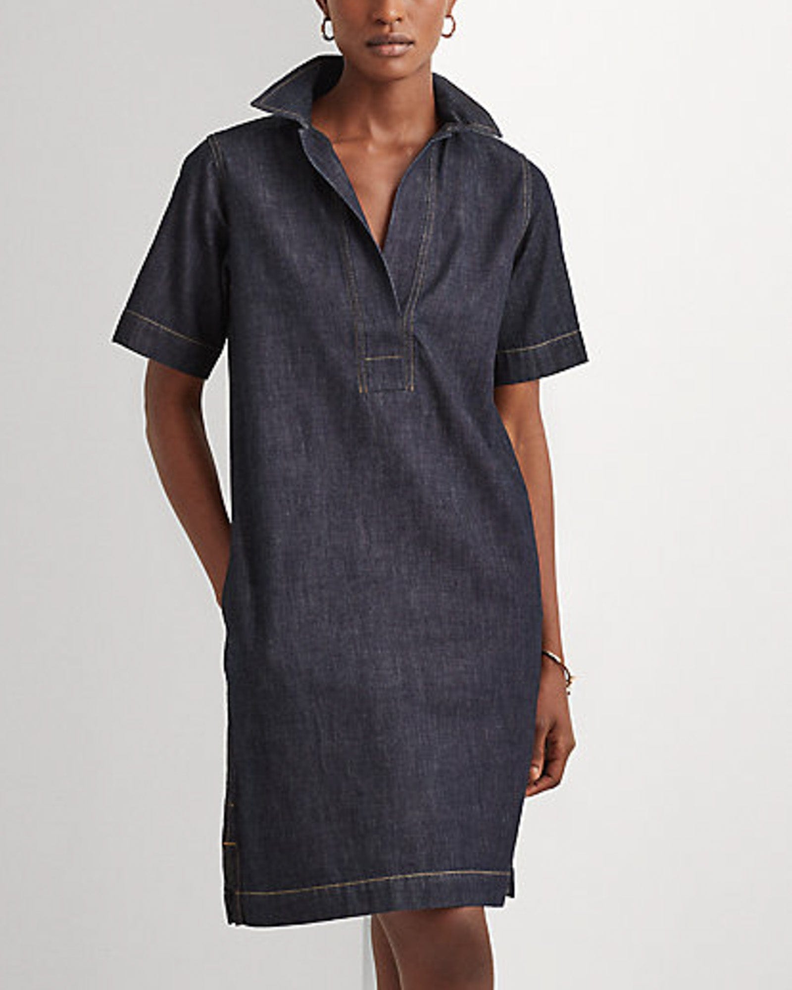 Bare Denim Women Denim Shirt Blue Dress - Selling Fast at Pantaloons.com