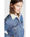 Levi Strauss Clothing Small "Ex-Boyfriend Sherpa Trucker Jacket"