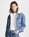 Levi Strauss Clothing Small "Ex-Boyfriend Sherpa Trucker Jacket"