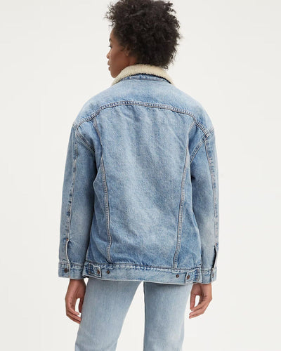 Levi's baggy clearance sherpa trucker jacket