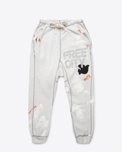 LIFE NATURE LOVE Clothing XS Pocket/Paint Sweatpant - Whiteout Dip