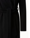 LINE Clothing XS LINE Black Wool Peacoat wih Belt