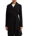 LINE Clothing XS LINE Black Wool Peacoat wih Belt