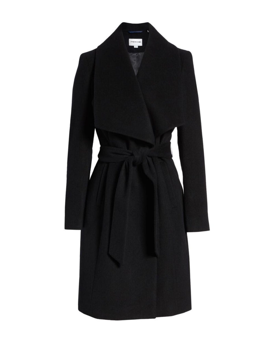 LINE Clothing XS LINE Black Wool Peacoat wih Belt