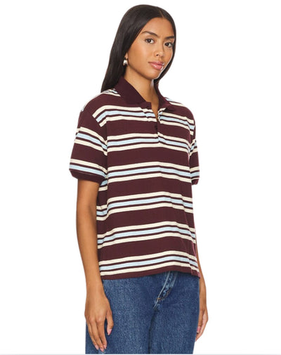 Lioness Clothing XS | US 0 Leisure Polo in Chocolate Multi