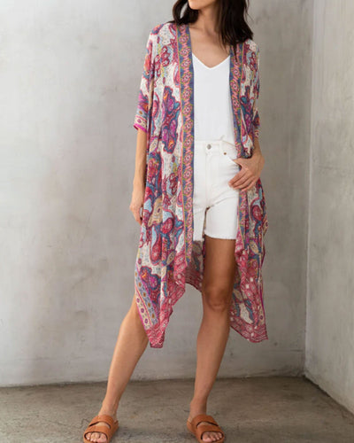 Love Stitch Clothing One Size "Mixed Bohemian Print" Kimono