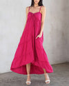 Love Stitch Clothing Small "Wavelength" Tiered Maxi Dress