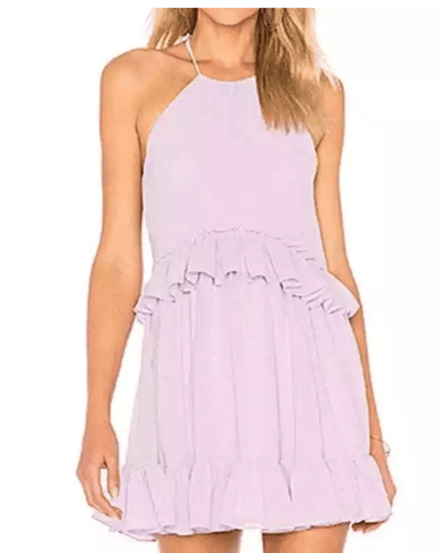 Lovers + Friends Clothing XS Lovers + Friends Banks mini Dress Lilac Halter