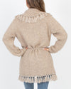 LoveShackFancy Clothing Small Fringe Knit Cardigan