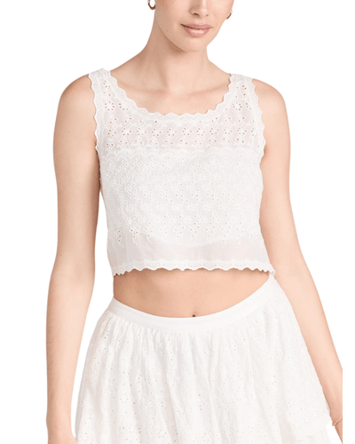 LoveShackFancy Clothing XS | US 0 Love Shack Fancy - Luvita Crop Top