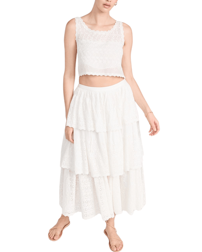 LoveShackFancy Clothing XS | US 0 Love Shack Fancy - Luvita Crop Top