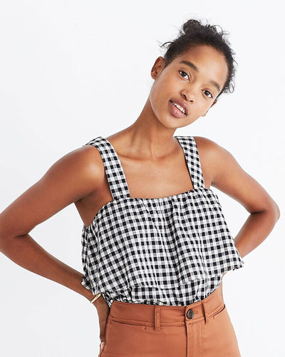 Madewell Clothing Medium Gingham Tier Top