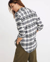 Madewell Clothing Small "Flannel Oversized Ex-Boyfriend Shirt"