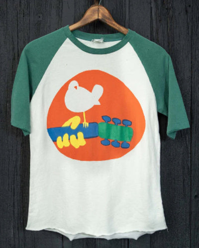 MadeWorn Clothing XS "Woodstock Peace & Love" Raglan Tee