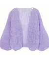 Maiami Clothing Medium Lilac Mohair Cardigan