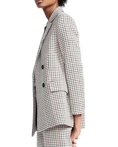 maje Clothing Small "Voldi" Plaid Blazer