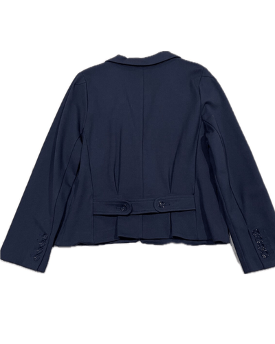 Marc By Marc Jacobs Clothing Small Jersey Knit Cropped Navy Jacket