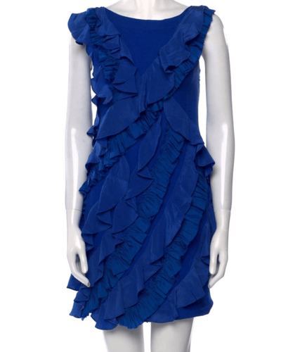 Marchesa Notte Clothing Small | US 2 Silk Cocktail Dress