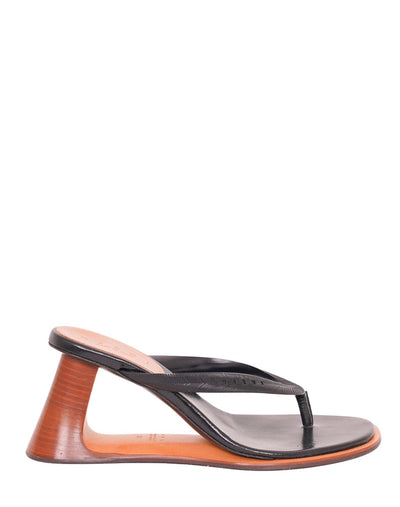 Marni Shoes Large | 9.5 Marni Wooden Heel Sandal