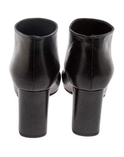 Marni Shoes Medium | 7 Black Leather Round Toe Bootie