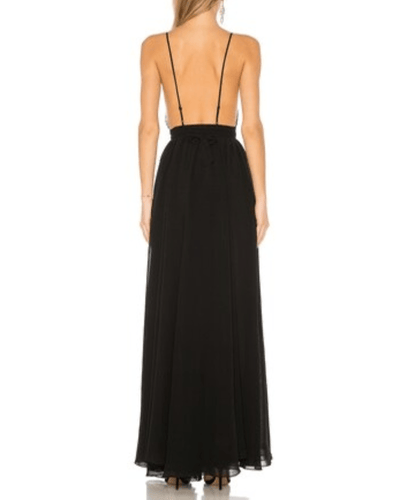 Michael Costello Clothing XXS Justin Gown In Black