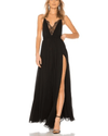 Michael Costello Clothing XXS Justin Gown In Black