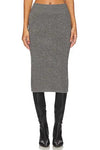 MONROW Clothing Small Granite Jersey Pencil Skirt