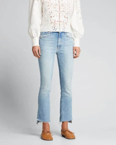 Mother Clothing Large | US 30 "The Insider Crop Step Fray" Jeans in "I Confess"