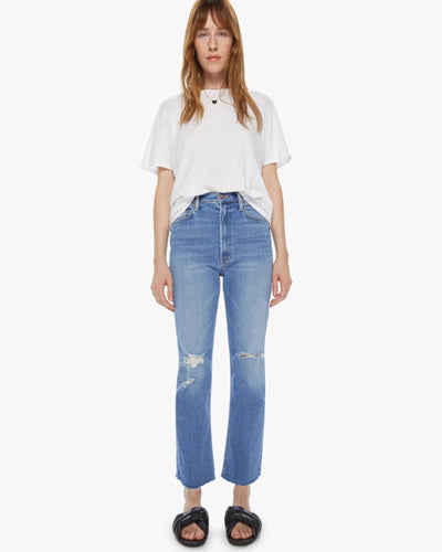 Mother Clothing Small | 27 "High Waisted Rider Ankle Fray" Jeans