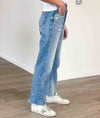 Moussy Vintage Clothing Small | US 27 Distressed High-Waisted Stovepipe Jeans