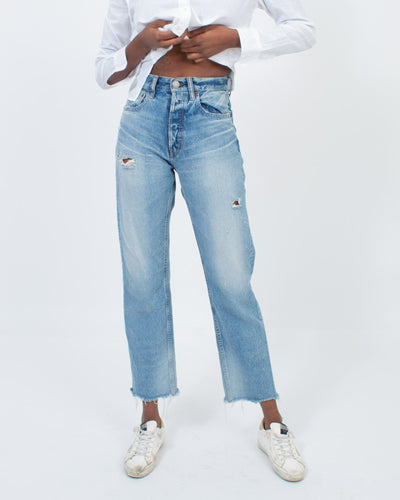 Moussy Vintage Clothing XS | US 25 Distressed Straight Leg Jeans