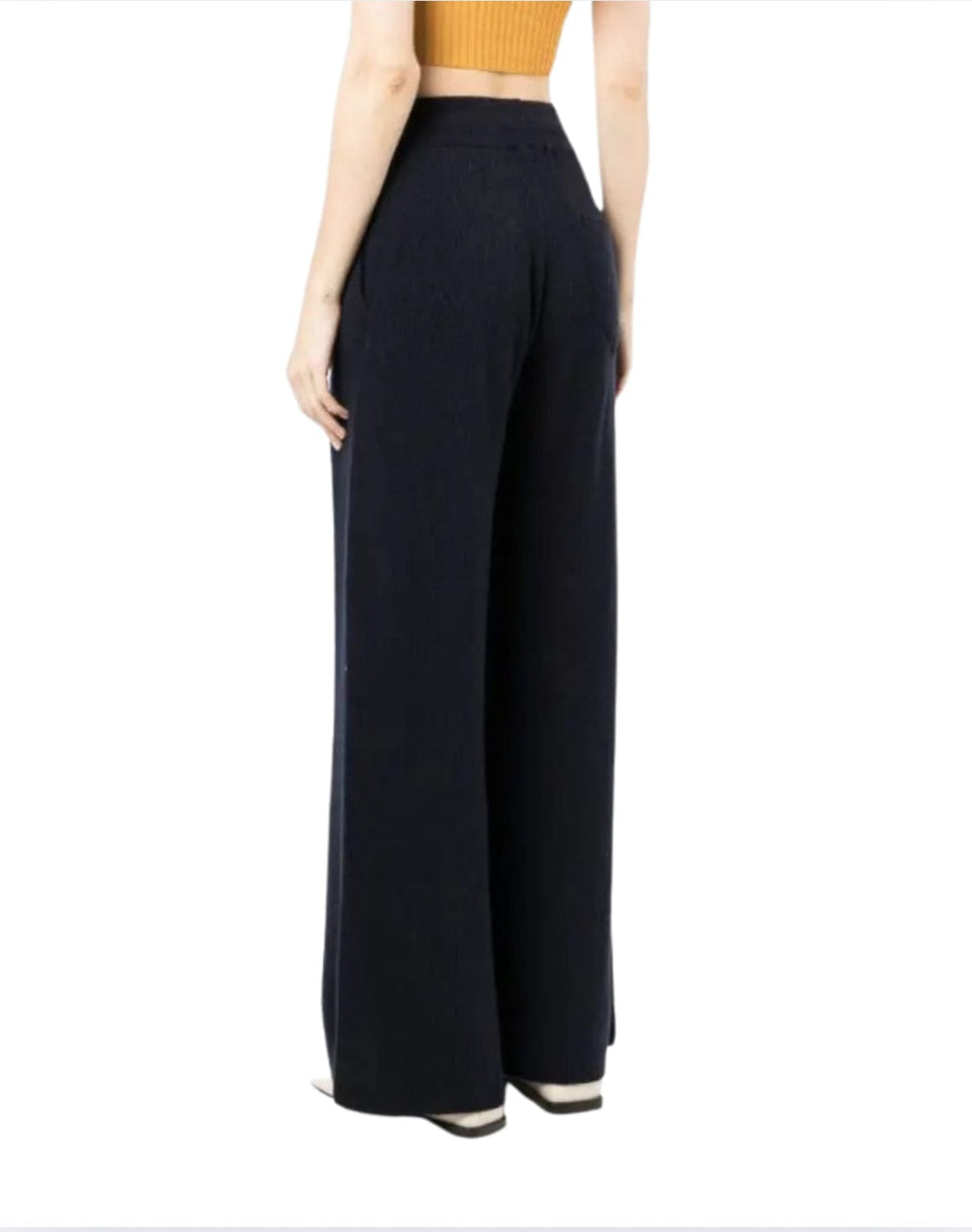 Nanushka Clothing Large Midnight Blue Wool Pants