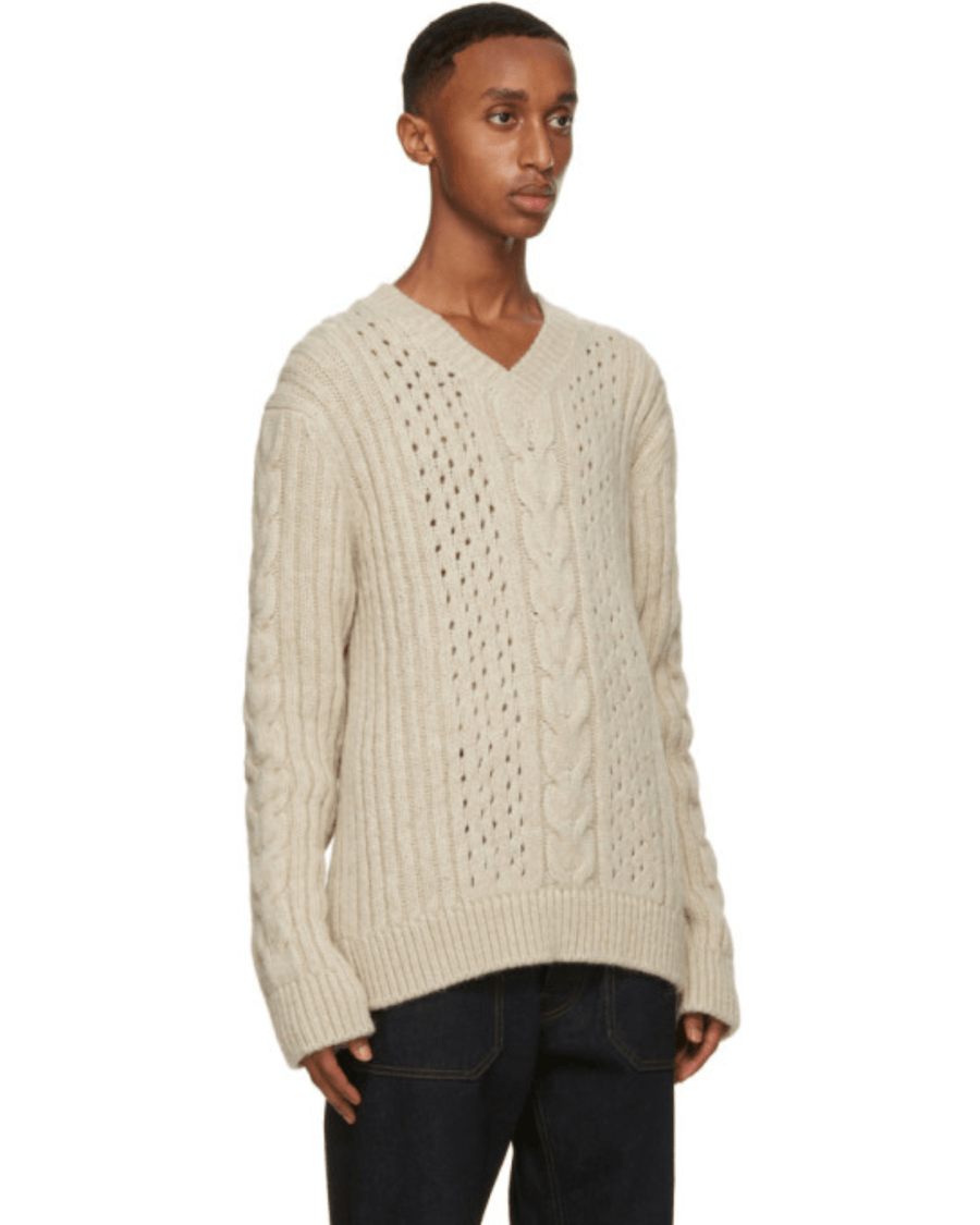 Nanushka Clothing Medium Alpaca Cable Arwan Sweater