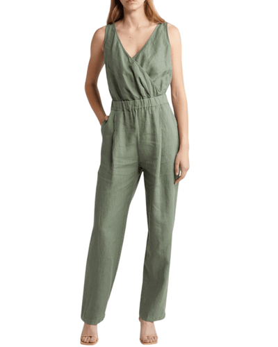 Nation LTD Clothing Kiara Sleeveless Linen Jumpsuit