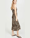 Nation LTD Clothing XS Sophia Bias Slip Dress in Leopard