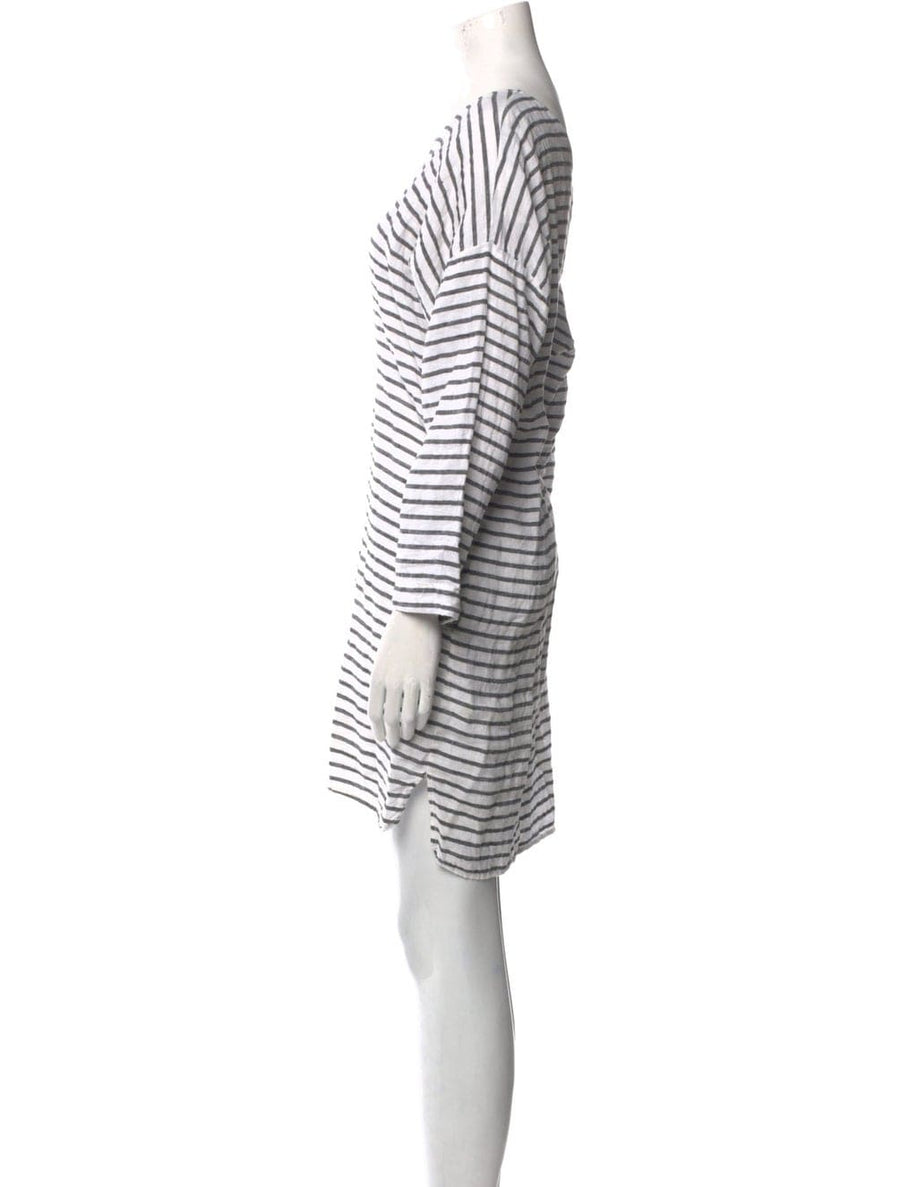 Nili Lotan Clothing Medium Striped Mini Dress