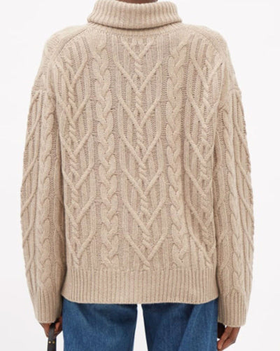 Nili Lotan Clothing Small "Gigi" Cable-Knit Sweater