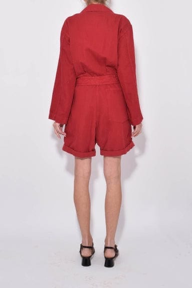 Nili Lotan Clothing Small "Sunkissed Red" Romper