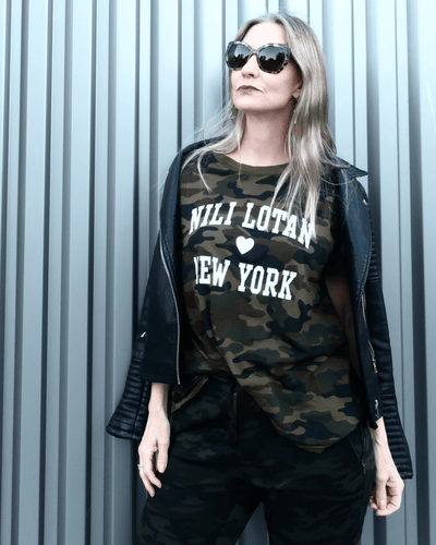 Nili Lotan Clothing XS Camo T-Shirt