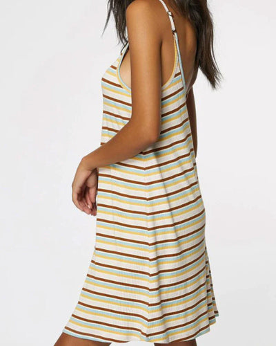 O'Neill Clothing Small "Morette" Ribbed Stripe Dress