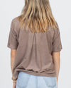 Olivaceous Clothing Small Faux Suede Cutout Top