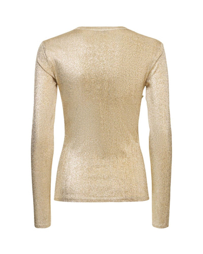 Paco Rabanne Clothing Medium Paco Stretch jersey lurex long sleeve top