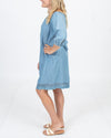 Paige Clothing Small "Beatrice" Off-the-Shoulder Chambray Dress